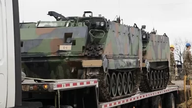 Photo of US Soldiers prepare M113 vehicles for Ukrainian defense