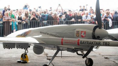 Photo of TB2 drone gifted by Turkish defense company delivered to Lithuania