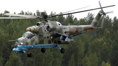 Photo of Russian helicopter crews perform flights at extremely low altitudes in western Siberia drills