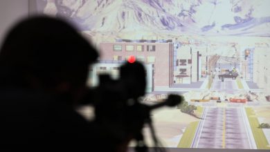 Photo of Turkish software firm Havelsan’s sniper simulator ready for action