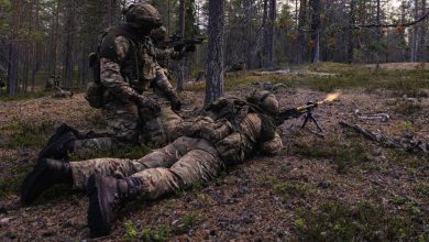 Photo of British army trains with Swedish and Finnish forces