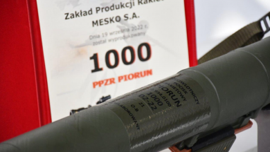 Photo of 1,000th Piorun MANPADS comes off the production line