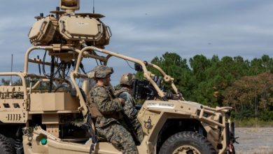 Photo of US Marines trial LMADIS ATV-mounted counter-drone system