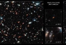 Photo of Webb Space Telescope spots early galaxies hidden from Hubble