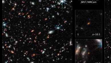 Photo of Webb Space Telescope spots early galaxies hidden from Hubble