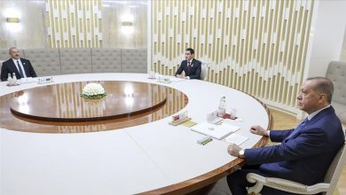 Photo of Turkish president attends tripartite summit with Azerbaijan, Turkmenistan