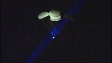 Photo of Four astronauts fly SpaceX back home, end 5-month mission