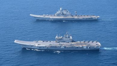 Photo of Indian Navy conducts maneuvers involving two aircraft carriers for the first time