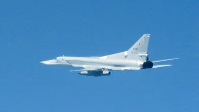 Photo of British Typhoons intercept Russian Tu-22M3 bombers