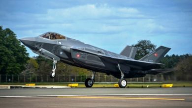 Photo of The first four F-35 jets arrive for Royal Danish Air Force