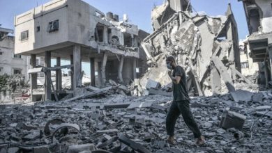 Photo of Palestinian death toll from Israeli attacks on Gaza tops 1,400