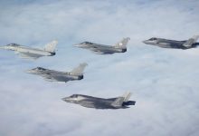 Photo of UK, French, and US jets successfully execute joint defense drill