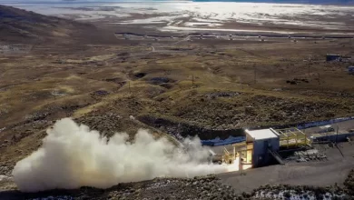 Photo of Northrop Test-Fires new solid rocket motor