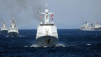 Photo of Russian and Chinese navy ships enter east China Sea