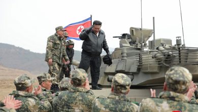 Photo of N. Korea’s Kim Unveils, ‘Drives’ New Main Battle Tank