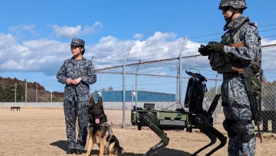 Photo of Japanese military receive robot dogs