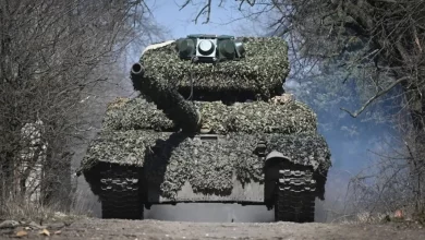 Photo of Russian tanks upgrade to counter Ukrainian FPV drones