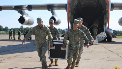 Photo of Chinese troops arrive in Belarus