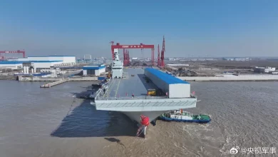 Photo of China’s new amphibious assault ship prepares for sea trials
