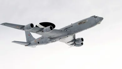Photo of French AWACS monitors Black Sea near Crimea