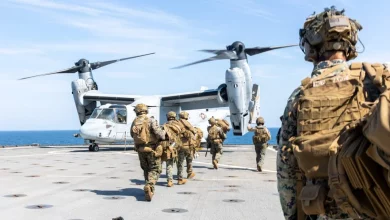 Photo of US and French troops conduct live-fire drills off Atlantic coast