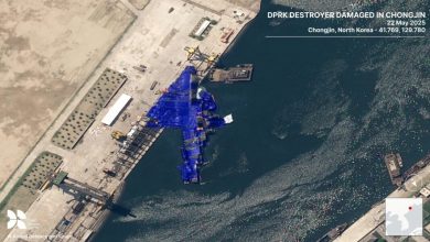 Photo of Report: North Korea’s warship launch ends in failure