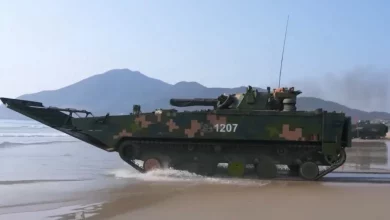 Photo of Chinese forces practice beach assaults across from Taiwan