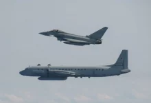 Photo of British fighters intercept two Russian spy aircraft over Baltic