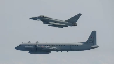 Photo of British fighters intercept two Russian spy aircraft over Baltic