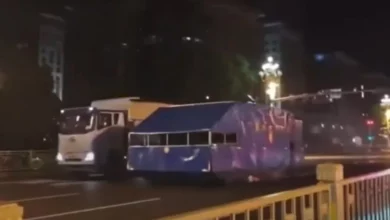 Photo of Report: China masks mystery vehicles ahead of Beijing parade