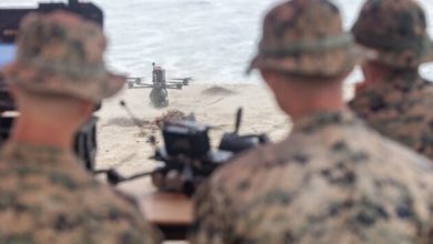 Photo of U.S. Marines field-test new combat drones