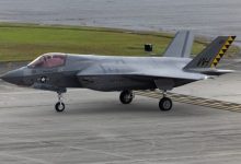 Photo of U.S. Marine F-35Bs return after combat missions in Middle East