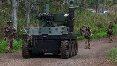 Photo of U.S. Army evaluates armed MUTT robotic vehicle