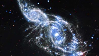 Photo of JWST captures colliding spiral galaxies