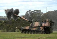 Photo of Australian army fires AS9 Huntsman howitzer for first time
