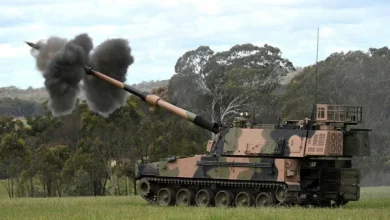 Photo of Australian army fires AS9 Huntsman howitzer for first time