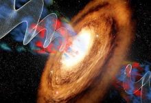 Photo of First galaxy-wide wobbling black hole jet discovered in a disk galaxy