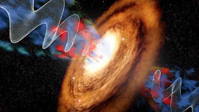 Photo of First galaxy-wide wobbling black hole jet discovered in a disk galaxy