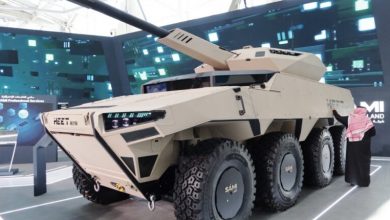 Photo of Saudi Arabia Debuts Fire Support Vehicle With Distinctive Layout, 105mm Punch