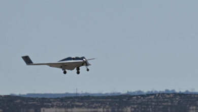 Photo of Northrop’s Experimental Drone With Bomber-Like Design Flies for First Time