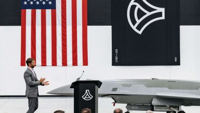 Photo of First Production FQ-44A Unmanned Fighter Rolls Off U.S. Production Line