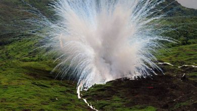 Photo of White Phosphorus Leak Recorded At U.S. Air Base In South Korea