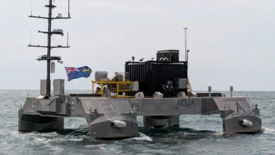 Photo of Royal Navy tests a robotic boat that flies its own drone