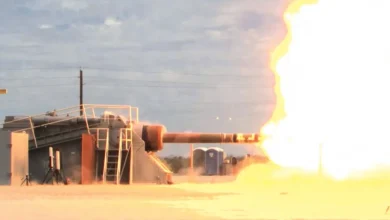 Photo of U.S. Army fires hypersonic warhead from a cannon