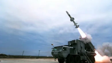Photo of U.S. Navy tests land-based Harpoon missile system