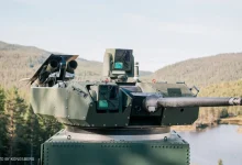 Photo of Lockheed, Kongsberg test twin-Javelin setup on armored turret