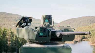 Photo of Lockheed, Kongsberg test twin-Javelin setup on armored turret