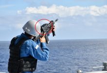 Photo of Japanese Sailors Armed with SMASH 3000 Anti-Drone Sights