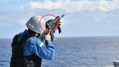 Photo of Japanese Sailors Armed with SMASH 3000 Anti-Drone Sights